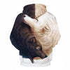 Image of Yin and Yang Wolves Hoodies by JoJoes Art
