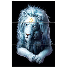 Child of Light Black HD print 3 piece canvas art by JoJoesArt