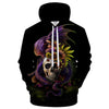 Image of Flowery Skull Hoodie  By Sunima Art