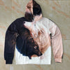 Image of Yin and Yang Wolves Hoodies by JoJoes Art