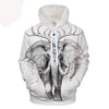 Image of Elephant Soul 3D Hoodie by JojoesArt 3D Hoodie