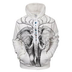 Elephant Soul 3D Hoodie by JojoesArt 3D Hoodie