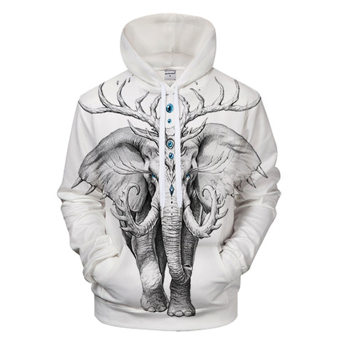 Elephant Soul 3D Hoodie by JojoesArt 3D Hoodie