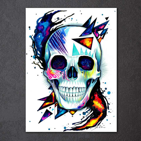 Skull and Turtle Life HD print 1 piece canvas art Poster by Pixie Cold Art